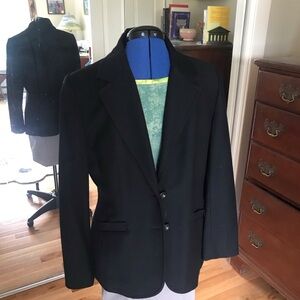 Talbots Black Wool Blazer